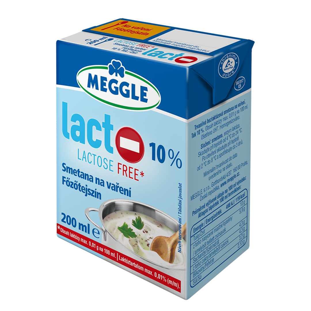 Meggle Lacto-free Cooking Cream - Smântână fără lactoză 10% 200ml